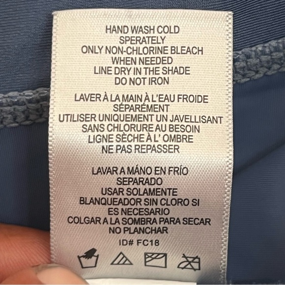 Women’s Free Country Blue & White Swim Skirt Size 1X Beach Summer - Picture 5 of 11